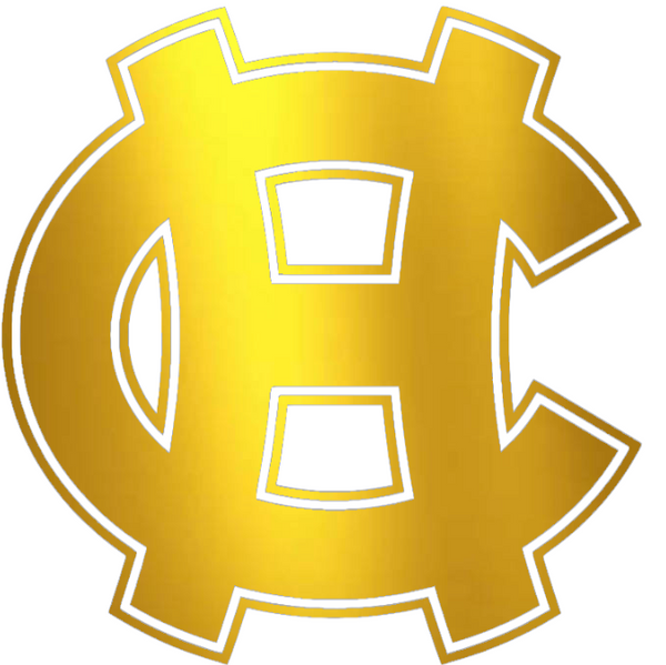 Holy Cross Crusaders GOLD CHROME MIRROR HC Logo Premium DieCut Vinyl Decal PICK SIZE