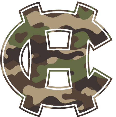Holy Cross Crusaders Woodland Camo Camouflage HC Logo Premium DieCut Vinyl Decal PICK SIZE