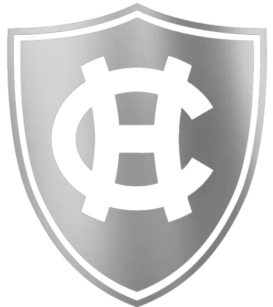 Holy Cross Crusaders SILVER CHROME MIRROR Team Logo Premium DieCut Vinyl Decal PICK SIZE
