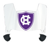 Holy Cross Crusaders Mini Football Helmet Visor Shield w/ Clips - PICK VISOR & LOGO COLOR