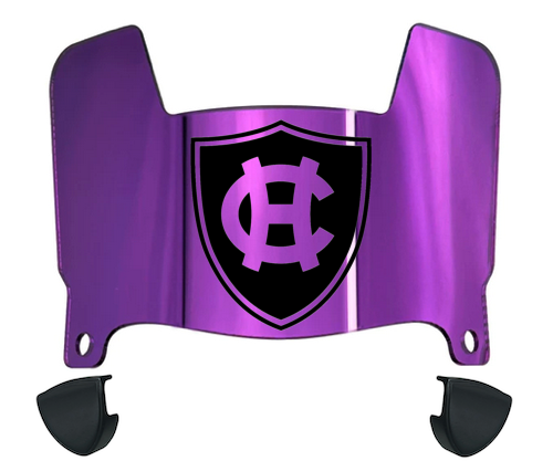 Holy Cross Crusaders Mini Football Helmet Visor Shield w/ Clips - PICK VISOR & LOGO COLOR