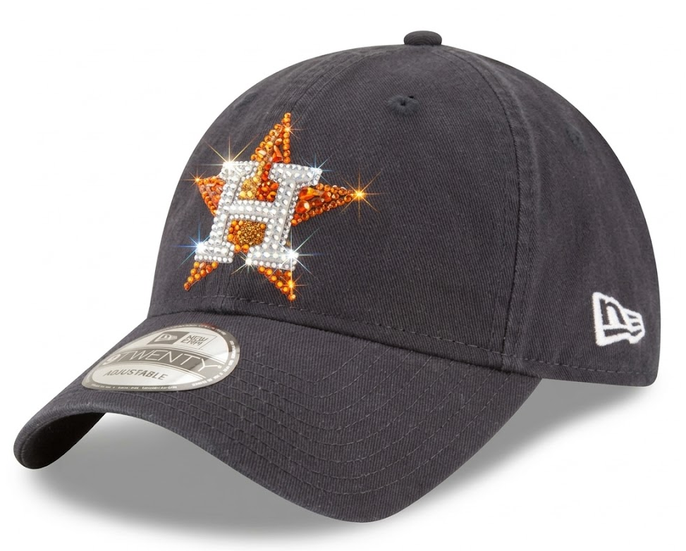 Houston Astros Swarovski Crystal Bling Womens New Era Adjustable Hat