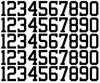 Houston Astros Baseball Helmet Jersey Style Vinyl Number Decal Sheet Set of 50 #0-9 - Pick Color & Size