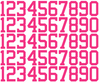 Houston Astros Baseball Helmet Jersey Style Vinyl Number Decal Sheet Set of 50 #0-9 - Pick Color & Size