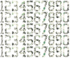 Houston Astros Baseball Helmet Jersey Style Vinyl Number Decal Sheet Set of 50 #0-9 - Pick Color & Size