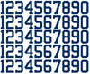Houston Astros Baseball Helmet Jersey Style Vinyl Number Decal Sheet Set of 50 #0-9 - Pick Color & Size