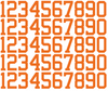 Houston Astros Baseball Helmet Jersey Style Vinyl Number Decal Sheet Set of 50 #0-9 - Pick Color & Size