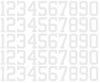 Houston Astros Baseball Helmet Jersey Style Vinyl Number Decal Sheet Set of 50 #0-9 - Pick Color & Size