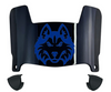 Houston Christian Huskies Mini Football Helmet Visor Shield w/ Clips - PICK VISOR & LOGO COLOR
