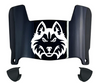Houston Christian Huskies Mini Football Helmet Visor Shield w/ Clips - PICK VISOR & LOGO COLOR