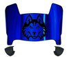 Houston Christian Huskies Mini Football Helmet Visor Shield w/ Clips - PICK VISOR & LOGO COLOR