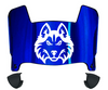 Houston Christian Huskies Mini Football Helmet Visor Shield w/ Clips - PICK VISOR & LOGO COLOR