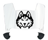 Houston Christian Huskies Mini Football Helmet Visor Shield w/ Clips - PICK VISOR & LOGO COLOR