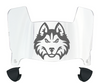 Houston Christian Huskies Mini Football Helmet Visor Shield w/ Clips - PICK VISOR & LOGO COLOR