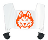 Houston Christian Huskies Mini Football Helmet Visor Shield w/ Clips - PICK VISOR & LOGO COLOR