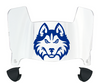 Houston Christian Huskies Mini Football Helmet Visor Shield w/ Clips - PICK VISOR & LOGO COLOR