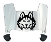 Houston Christian Huskies Mini Football Helmet Visor Shield w/ Clips - PICK VISOR & LOGO COLOR
