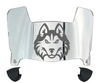 Houston Christian Huskies Mini Football Helmet Visor Shield w/ Clips - PICK VISOR & LOGO COLOR