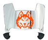 Houston Christian Huskies Mini Football Helmet Visor Shield w/ Clips - PICK VISOR & LOGO COLOR