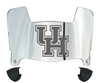 Houston Cougars Mini Football Helmet Visor Shield w/ Clips - PICK VISOR & LOGO COLOR