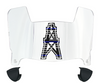 Houston Oilers Retro Limited Edition Mini Football Helmet Visor Shield w/ Clips - PICK VISOR & LOGO COLOR