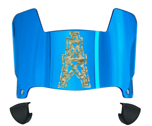 Houston Oilers Retro Limited Edition Mini Football Helmet Visor Shield w/ Clips - PICK VISOR & LOGO COLOR