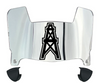 Houston Oilers Retro Mini Football Helmet Visor Shield w/ Clips - PICK VISOR & LOGO COLOR