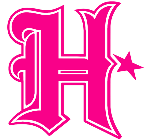 Houston Texans Hot Pink Alternate H Logo Premium DieCut Vinyl Decal PICK SIZE