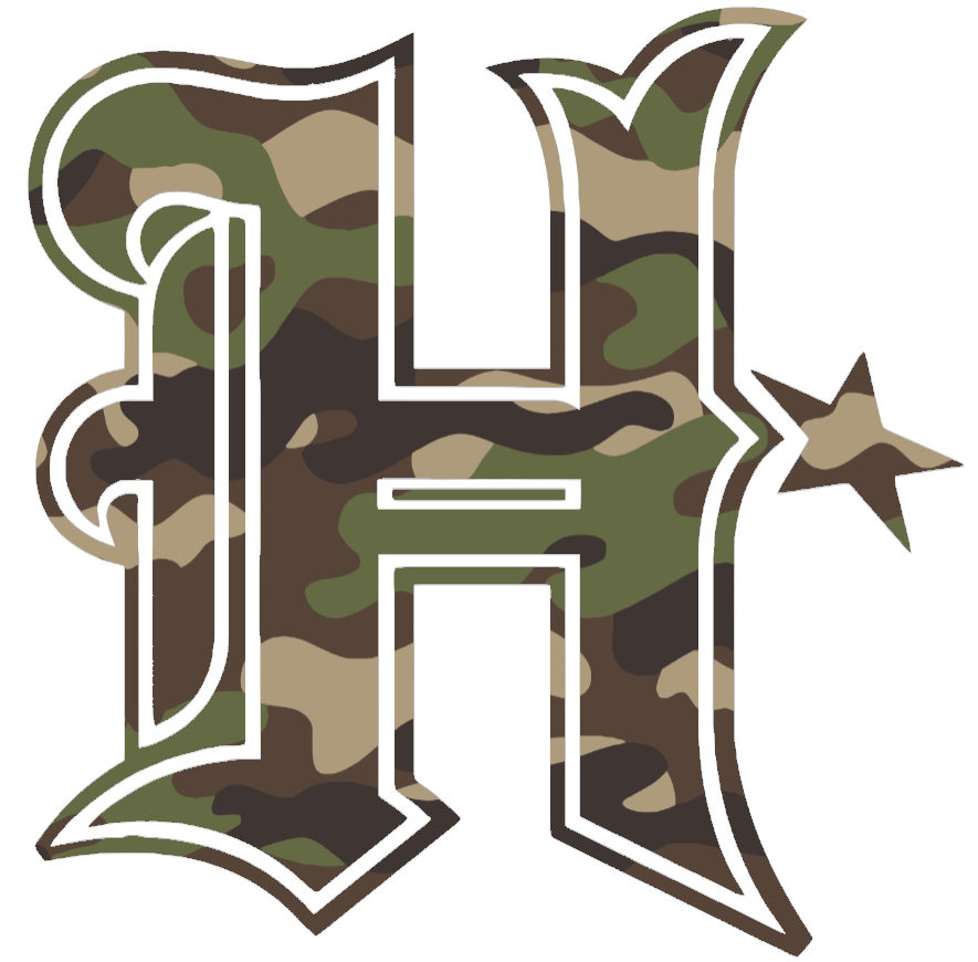 Houston Texans Woodland Camo Camouflage Alternate H Logo Premium DieCut Vinyl Decal PICK SIZE