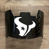 Houston Texans Full Size Football Helmet Visor Shield Black Dark Tint w/ Clips - PICK LOGO COLOR