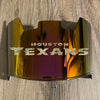 Houston Texans Full Size Football Helmet Visor Shield Red Irdium Mirror w/ Clips - PICK LOGO COLOR