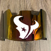 Houston Texans Full Size Football Helmet Visor Shield Red Irdium Mirror w/ Clips - PICK LOGO COLOR