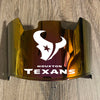Houston Texans Full Size Football Helmet Visor Shield Red Irdium Mirror w/ Clips - PICK LOGO COLOR