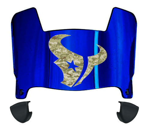 Houston Texans Limited Edition Mini Football Helmet Visor Shield w/ Clips - PICK VISOR & LOGO COLOR