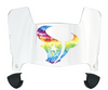 Houston Texans Limited Edition Mini Football Helmet Visor Shield w/ Clips - PICK VISOR & LOGO COLOR