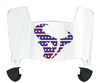Houston Texans Limited Edition Mini Football Helmet Visor Shield w/ Clips - PICK VISOR & LOGO COLOR