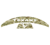 Houston Texans MIDI Mid Size SpeedFlex Football Helmet Front & Back Bumper Decal Set - Pick Color