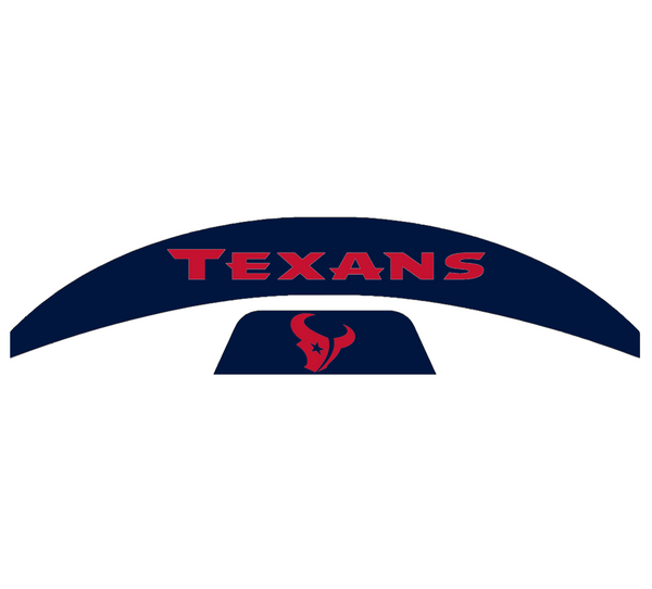 Houston Texans MIDI Mid Size SpeedFlex Football Helmet Front & Back Bumper Decal Set - Pick Color