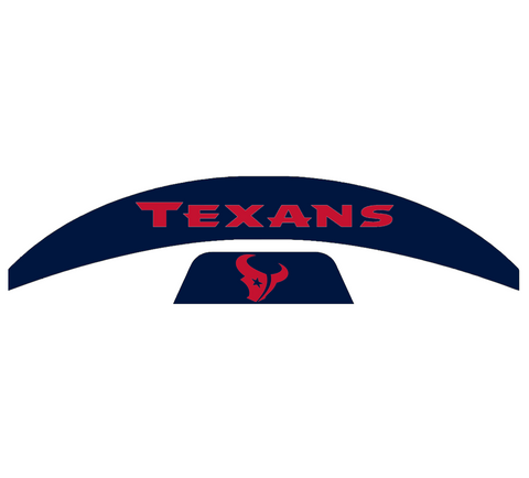 Houston Texans MIDI Mid Size SpeedFlex Football Helmet Front & Back Bumper Decal Set - Pick Color