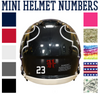 Houston Texans Jersey Style Vinyl Number Decal Sheet Set of 50 #0-9 - Pick Color & Size