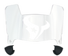 Houston Texans Mini Football Helmet Visor Shield w/ Clips - PICK VISOR & LOGO COLOR - SportsJewelryProShop
