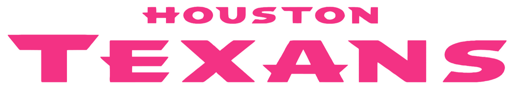 Houston Texans HOT PINK Team Name Logo Premium DieCut Vinyl Decal PICK SIZE