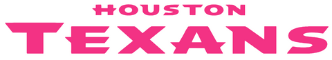 Houston Texans HOT PINK Team Name Logo Premium DieCut Vinyl Decal PICK SIZE