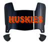 Houston Christian Huskies Mini Football Helmet Visor Shield w/ Clips - PICK VISOR & LOGO COLOR