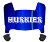 Houston Christian Huskies Mini Football Helmet Visor Shield w/ Clips - PICK VISOR & LOGO COLOR