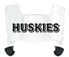Houston Christian Huskies Mini Football Helmet Visor Shield w/ Clips - PICK VISOR & LOGO COLOR
