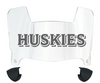 Houston Christian Huskies Mini Football Helmet Visor Shield w/ Clips - PICK VISOR & LOGO COLOR