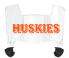 Houston Christian Huskies Mini Football Helmet Visor Shield w/ Clips - PICK VISOR & LOGO COLOR