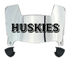 Houston Christian Huskies Mini Football Helmet Visor Shield w/ Clips - PICK VISOR & LOGO COLOR