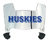 Houston Christian Huskies Mini Football Helmet Visor Shield w/ Clips - PICK VISOR & LOGO COLOR
